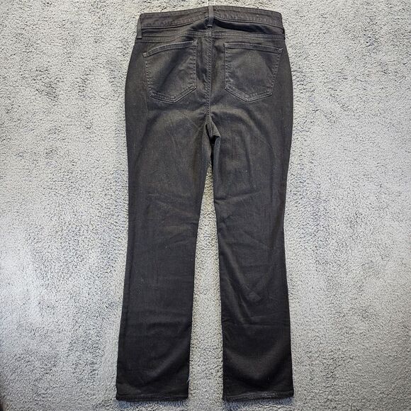 NYDJ Jeans Womens Size 8 Black Denim Barbara‎ Bootcut LiftxTuck Technology - Picture 10 of 11
